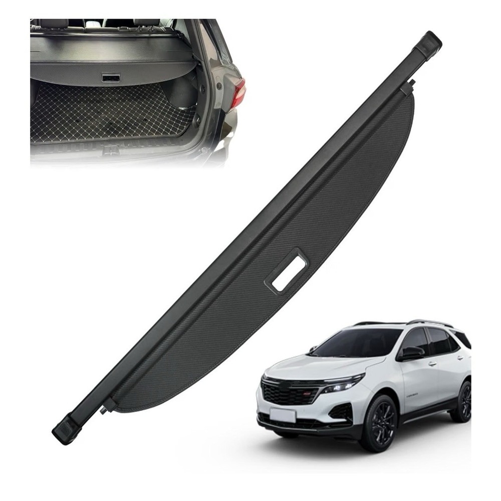 Cargo Cover for Chevy Equinox GMC Terrain 2018-2024 Retractable Shade Black